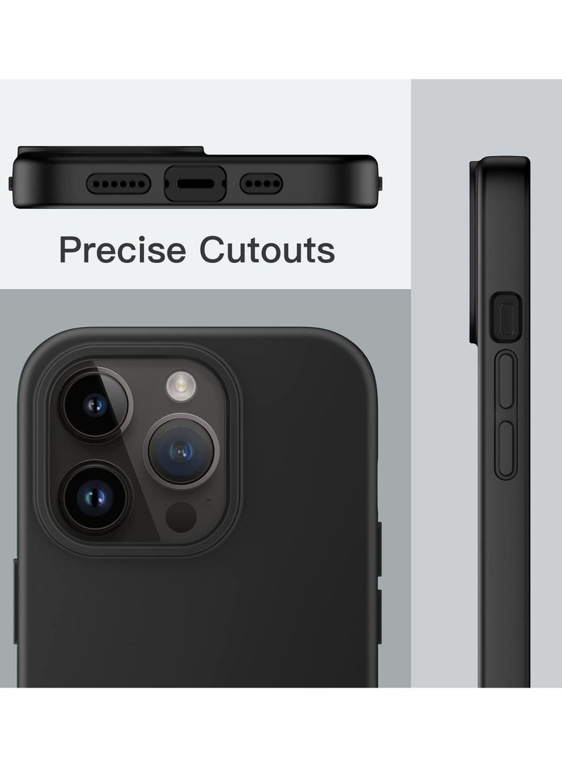 BORTONY iPhone 14 Pro Case 6.1 inch Silky Soft Touch Full Body Shockproof Protective Cover with Inside Microfiber Lining - Image 4