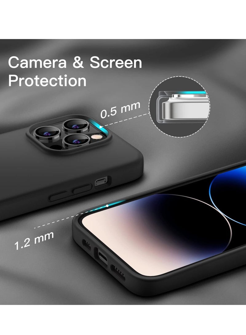 BORTONY iPhone 14 Pro Case 6.1 inch Silky Soft Touch Full Body Shockproof Protective Cover with Inside Microfiber Lining - Image 2