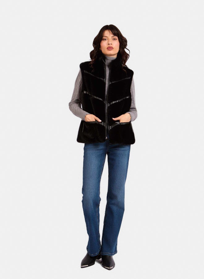 DALYDRESS Women Regular Fit Vest - Black 