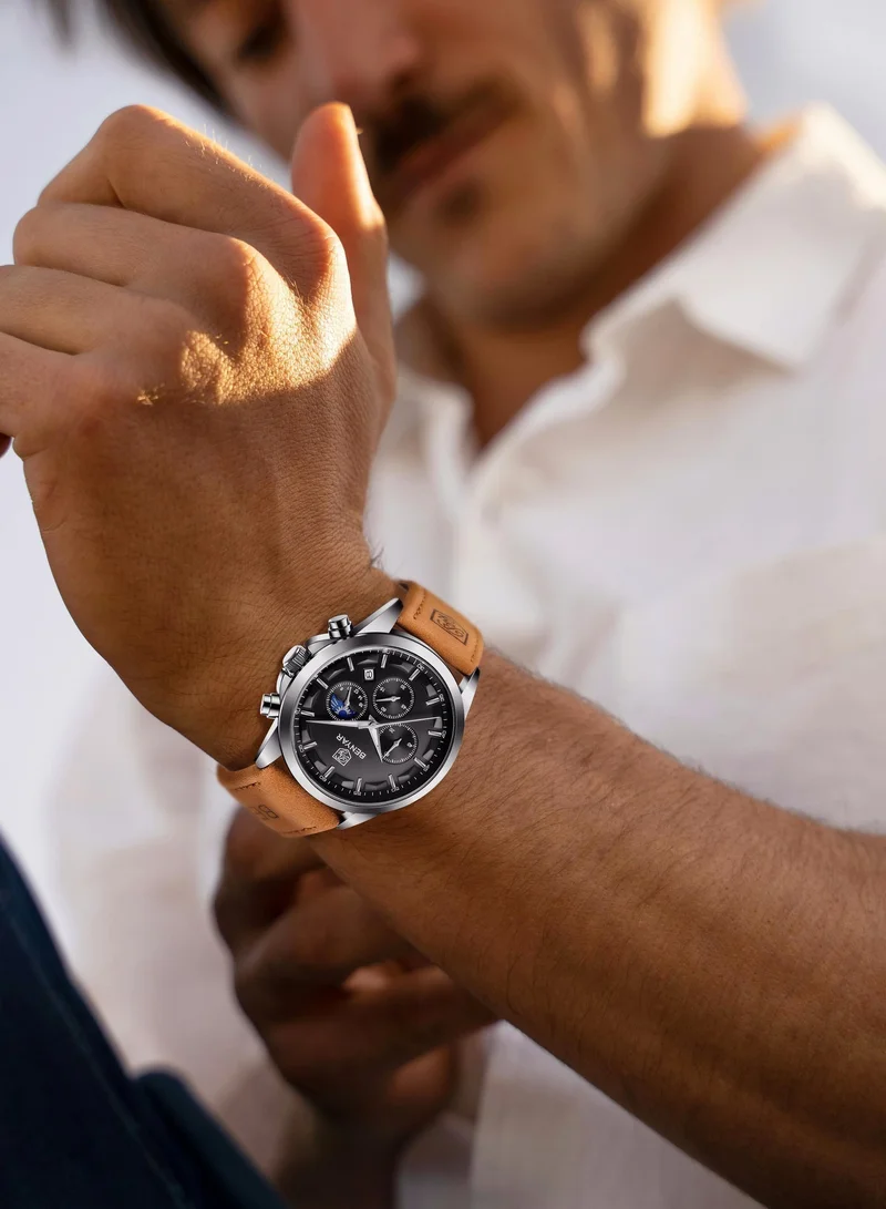 Benyar Buckle D BY BENYAR Men's Chronograph Watch 30 m Waterproof Luminous Classic Fashion Watches Large Dial Date Analogue Quartz Watch Elegant Gift for Men  | Best Price UAE