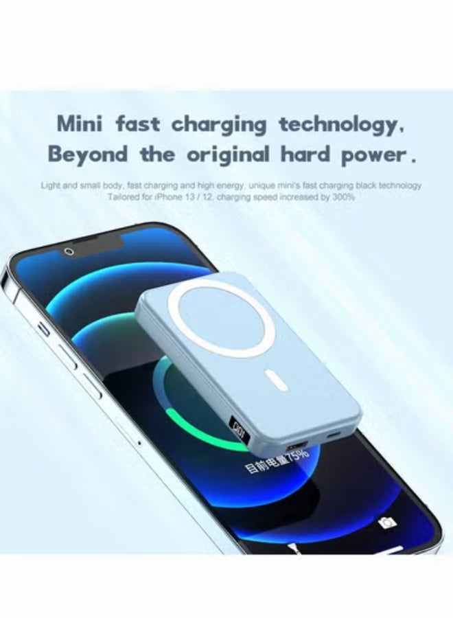 GULFLINK Magnetic Portable Power Bank Charger for Apple iPhone 15/14/13 Series 10000mah Pink - Image 2