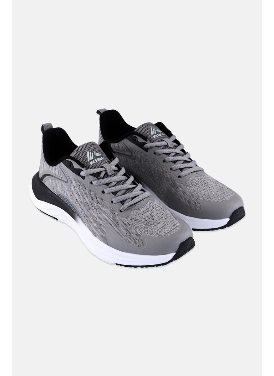 RBX - Men Lace Up Running Shoes, Grey - Image 1