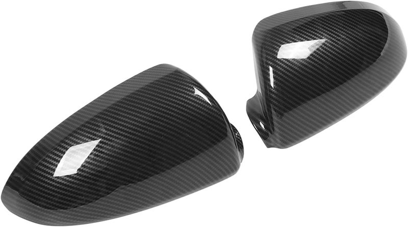 Keenso Car Side Wing Mirror Cover, ABS Carbon Fiber Style Exterior Rear View Mirror Housing, Cap Replacement, 3 Features Fit Match Look Update for Smart Fortwo W451 2009 2015 - Image 5