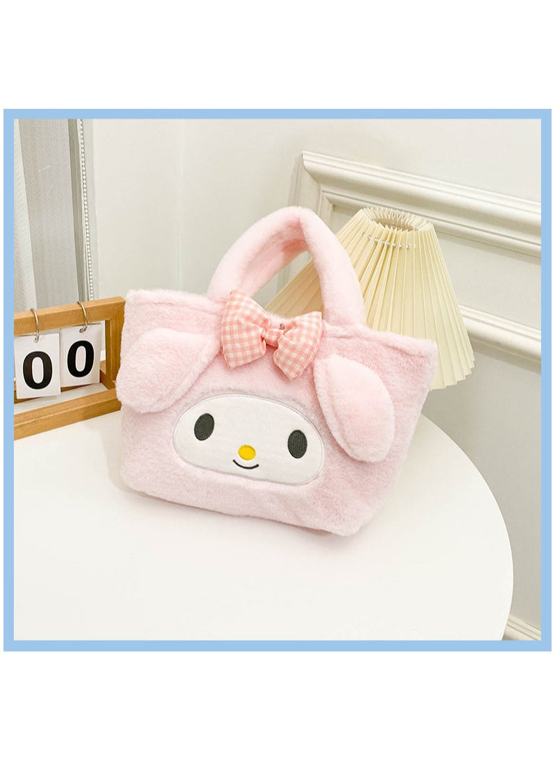AUTOYSUR Cute Girl Plush Bag Handbags,Kawaii Cute Mini Plush Animal Bag, Girl's Birthday Gift for Bookbag School Supplies  - Image 2