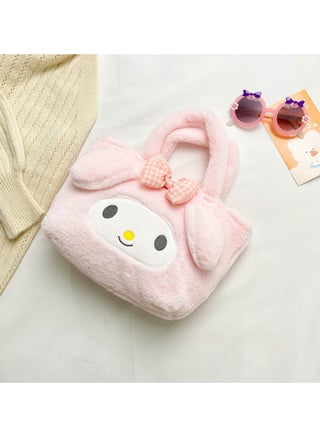 Cute Girl Plush Bag Handbags,Kawaii Cute Mini Plush Animal Bag, Girl's Birthday Gift for Bookbag School Supplies