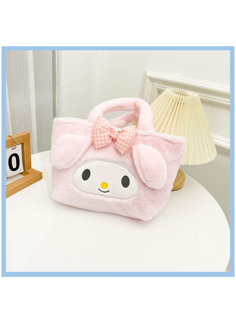AUTOYSUR Cute Girl Plush Bag Handbags,Kawaii Cute Mini Plush Animal Bag, Girl's Birthday Gift for Bookbag School Supplies  - Image 4
