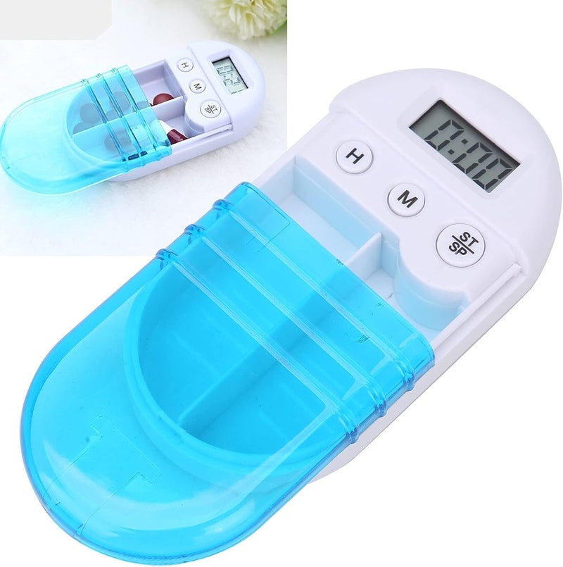 klarako Electric Pills Organizer with Alarm Reminder, Digital Tablet Box Medicine Storage Case for Travel Dispenser, Powered by 1 x Button Battery(Not Included) - Image 4