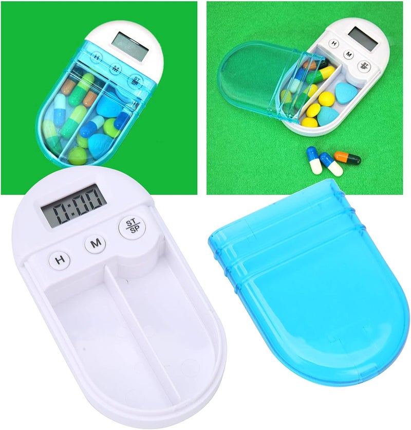 klarako Electric Pills Organizer with Alarm Reminder, Digital Tablet Box Medicine Storage Case for Travel Dispenser, Powered by 1 x Button Battery(Not Included) - Image 2