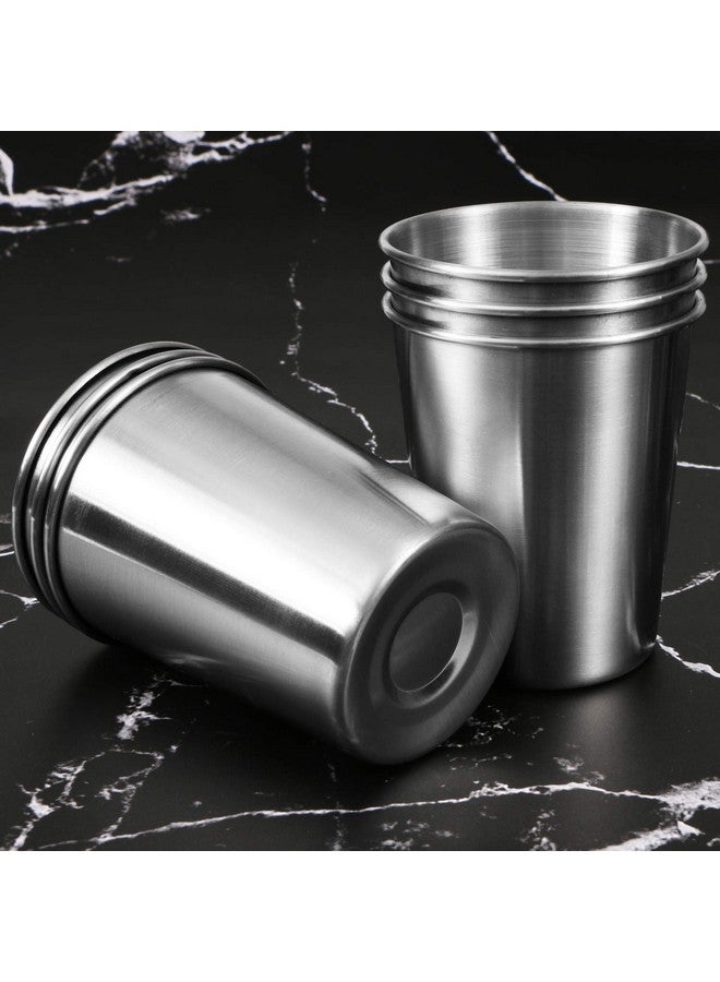 EVERMARKET 6 Pack 8 Ounce 230ml Stainless Steel Cups Shatterproof Pint Drinking Cups Metal Drinking Glasses for Kids and Adults - Image 4