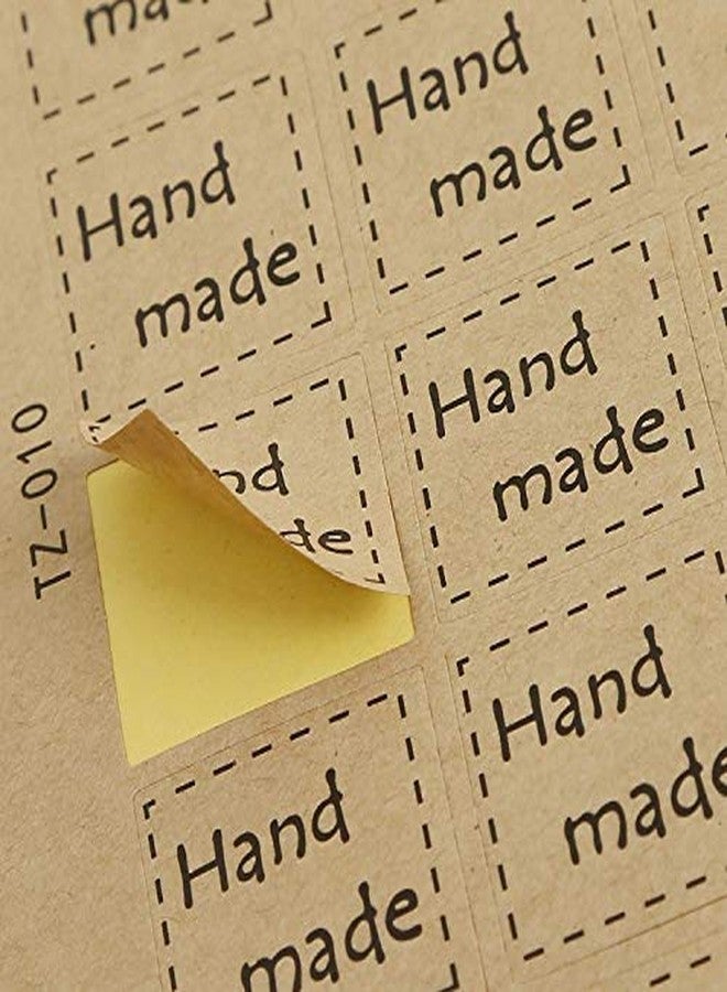 Atmiyamart Handmade Kraft Sticker, Birthday, Wedding, Gift Sticker, Seal Small Size Lable 1 Inch 200Pcs - Image 2
