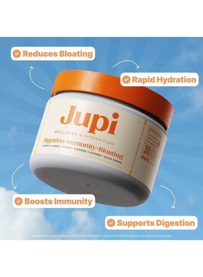 Jupi Hydration & Wellness Powder – Turmeric & Ginger shots, Vitamin C Supplement for Energy, Immune Support & Digestive Health – Vegan, Gluten-Free Drink Mix for Men & Women, Citrus Flavor 30 servings - Image 2
