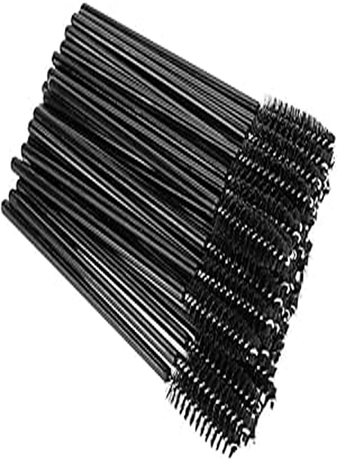 Ymiko - Disposable Mascara Wands Lash Brush Disposable Spoolie,Disposable Makeup Applicators,Mascara Brushes, 50Pcs Disposable Makeup Eyelash Wands, Lash Extension Applicator Tools(Black) - Image 1