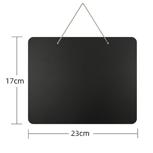 FANBODTA Wooden Double Sided Hanging Chalkboard Signs,Memo Message Sign, Vintage Erasable Message Board Sign with Hanging String for Wedding Kitchen Home Party Decoration - Image 2