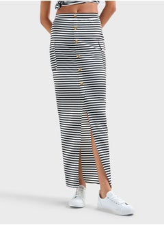 FAV Stripped Pocket Detail Skirt  - Image 1