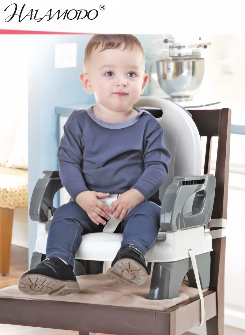 HALAMODO Deluxe Comfort Folding Booster Baby Base 2-in-1 Booster Feeding and Floor Seat with Self-Storing Tray Booster Feeding Seat - Image 2