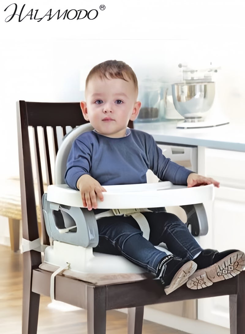 HALAMODO Deluxe Comfort Folding Booster Baby Base 2-in-1 Booster Feeding and Floor Seat with Self-Storing Tray Booster Feeding Seat - Image 5