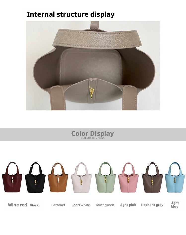 Women's Bucket Bag, PU Leather, Casual Style - Image 2