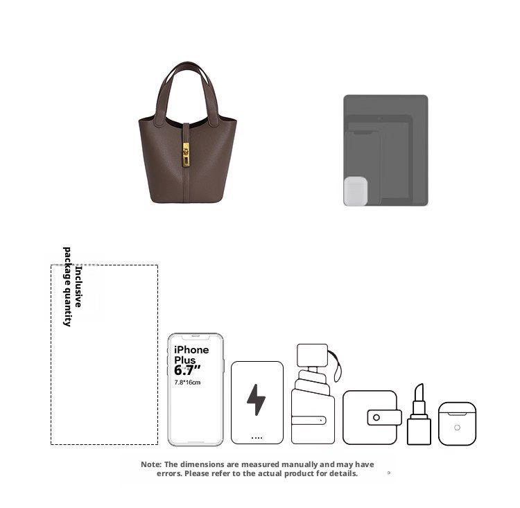 Women's Bucket Bag, PU Leather, Casual Style - Image 4