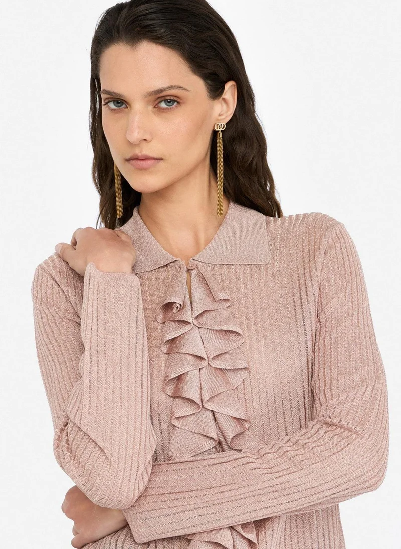 Liu Jo Lurex® knit shirt