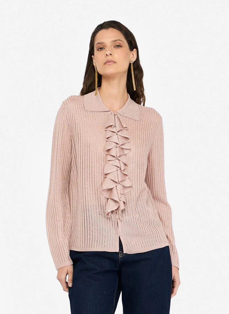 Liu Jo Lurex® knit shirt