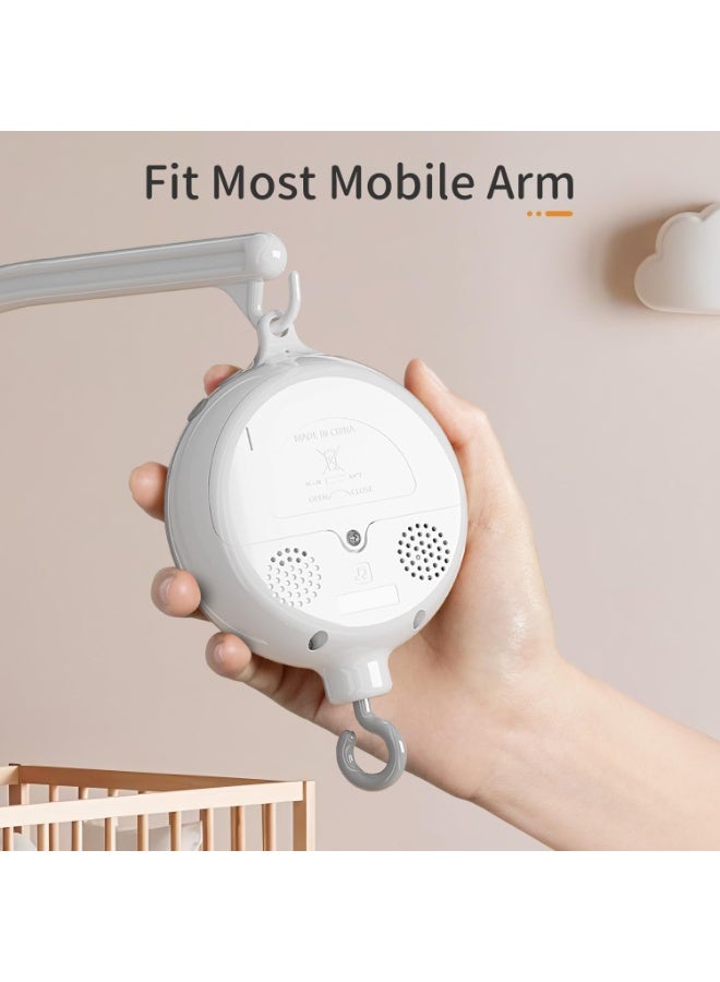 Baby Crib Mobile Arm with Music Box Spin Motor,23 Inch,Volume Control,3 Modes(Turn & Music,Turn Only, Music Only),Nursery Decor Hanger,Holder for DIY Clamp Mobile,35 Lullabies,30 Min Auto-Off - Image 3
