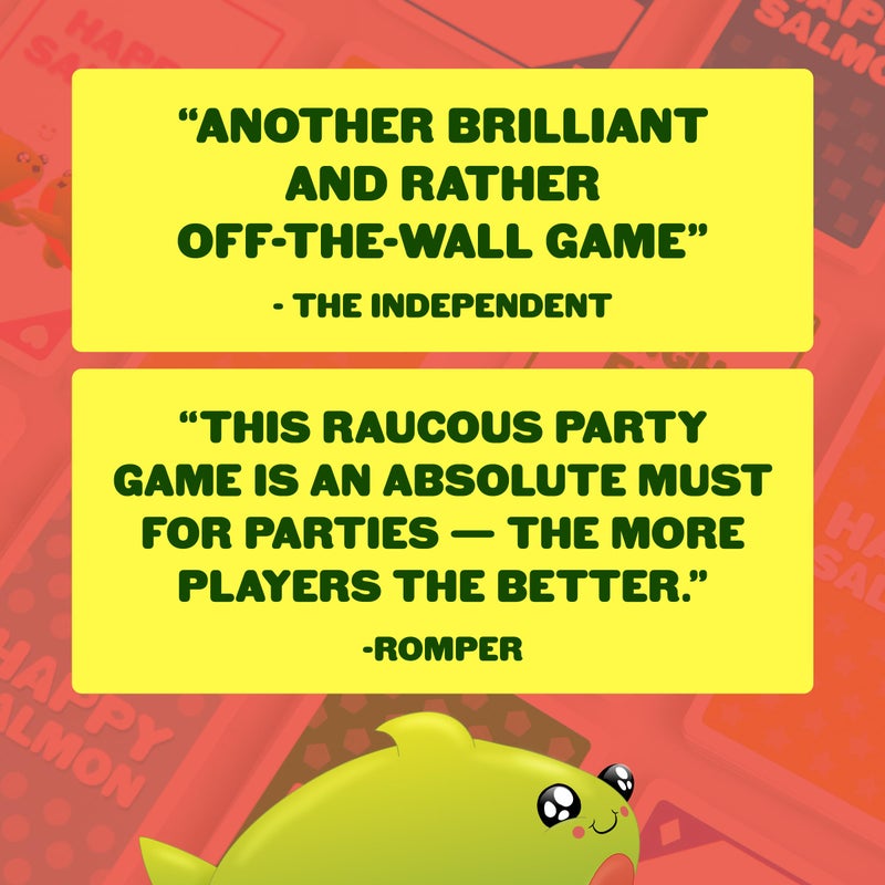 Exploding Kittens Happy Salmon 3-8 Players - Ages 6+ - 90 Second Rounds - Easy to Learn Quick Matching Card Game - Party Game, Family Game Night, Kid and Adult Card Game - Image 2