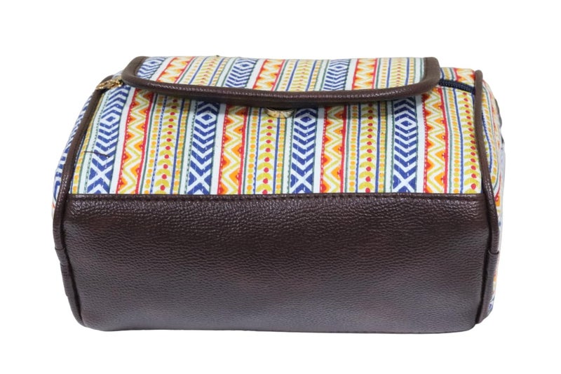 SHIVKARI Women's Ladies Ikkat Cotton Fabric Classical and Fashionable Flap Duffle Sling Bag l Multicolor - Image 4