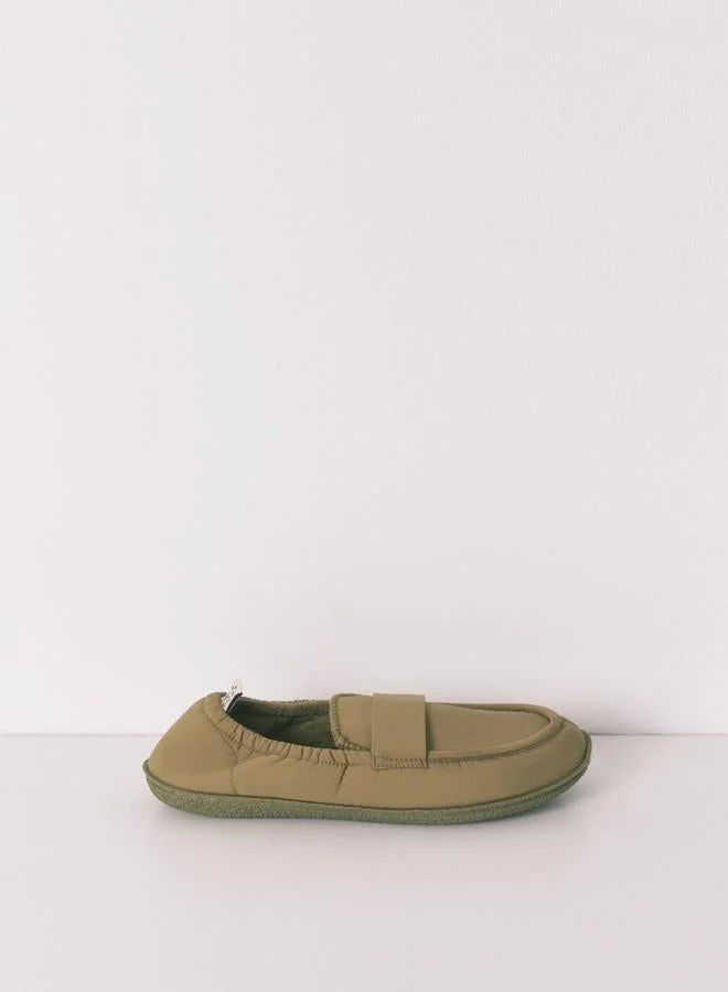 Women'secret Green loafer slippers