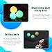 FauKait 3pcs 24in Lumi BallsDream BallsGlow in The Dark Sticky Balls That Stick to The CeilingStress Relievers Stress Balls for Kids and AdultsElevated BallsASMR Cool Stuff for TeensStocking Stuffers - Image 4