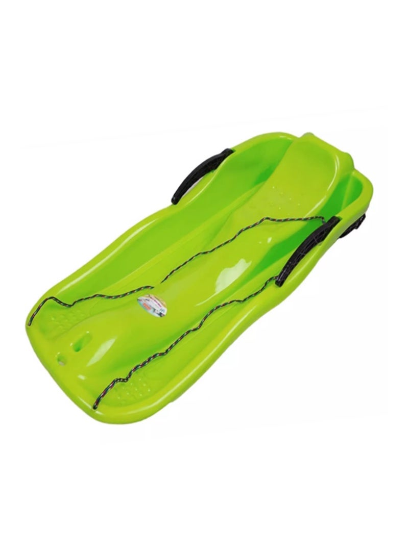 Sand ski large plastic green with brakes and tether - Image 1
