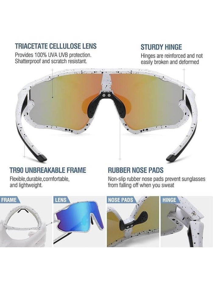 Generic Sunglasses Baseball Sun Glasses Lightweight Frame UV400 Sports Cycling Shades for Men and Women  - Image 4