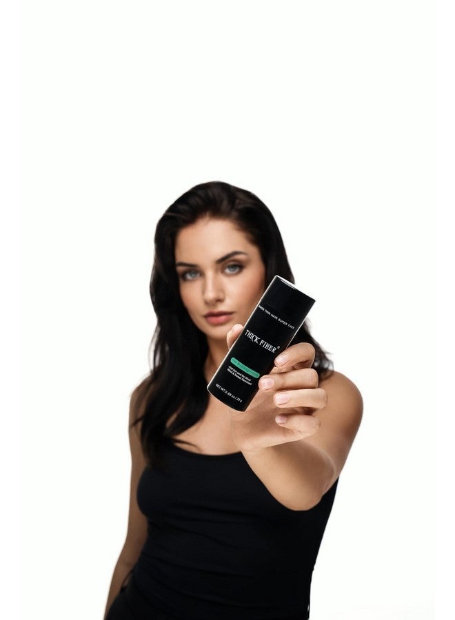 THICK FIBER Hair Fibers for Thinning Hair & Bald spots (BLACK) - 25g Bottle - Conceals Hair Loss in Seconds - Hair Powder for Women & Men - Image 3