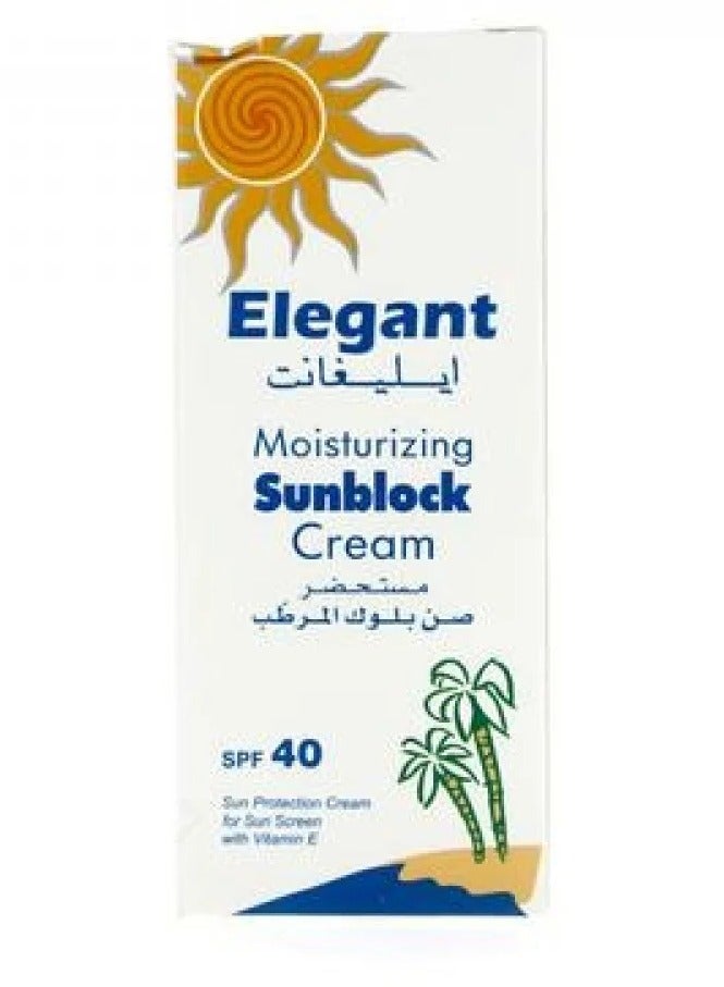 Elegant Elegant Moisturizing Cream and Sunscreen SPF 40 - 60g  - Image 1