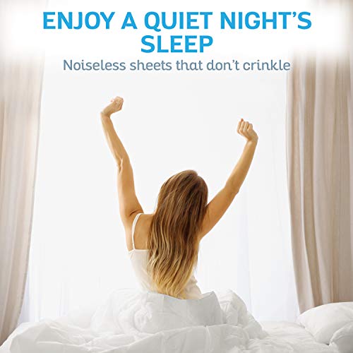 Sures Waterproof Mattress Protector - Full Size Bedsheet - Fitted Machine Washable Bed Sheet - Vinyl Free Bedwetting Cover Pad - for Kids, Adult, Elderly - Image 5