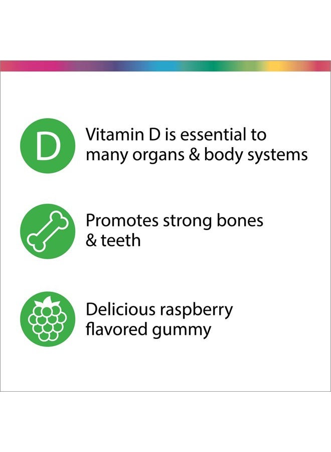 Rainbow Light Berry D-Licious 2,500 IU Vitamin D3 Gummy - Ultra Potency Vitamin D Supplement Supports Bone and Muscle Strength, Calcium Absorption, and Circulatory Health; Gluten-Free - 50 Count - Image 5