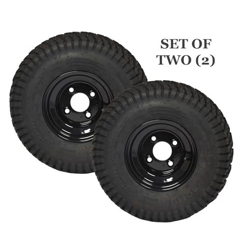 Marastar Turf Traction 18x8.50-8 Tire and Wheel Assembly for Golf Carts, 4-Bolt Wheel, All-Terrain - Set of 2 - Image 2