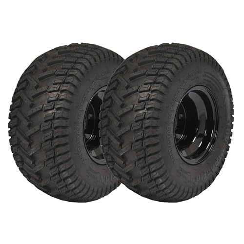 Marastar Turf Traction 18x8.50-8 Tire and Wheel Assembly for Golf Carts, 4-Bolt Wheel, All-Terrain - Set of 2 - Image 1