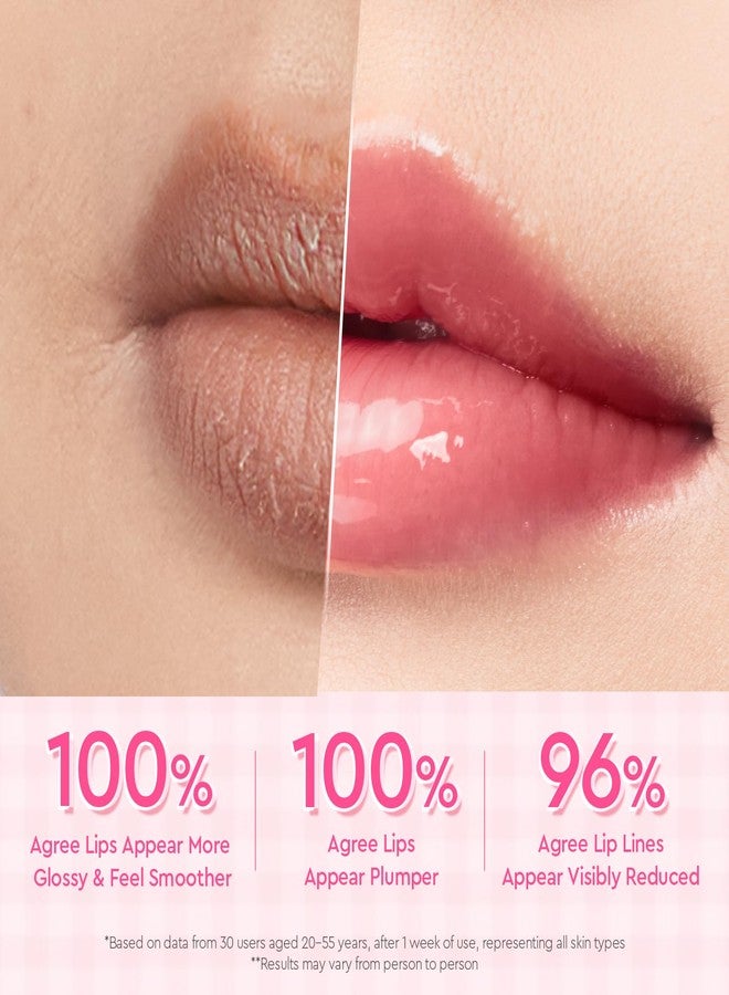 Glad2Glow 3-in-1 Brightening Lip Serum, Tinted Lip Balm with VC-IP & Vitamin E, Lightweight Non-Sticky Lip Gloss with Matching Charm (03 Berry - Image 3