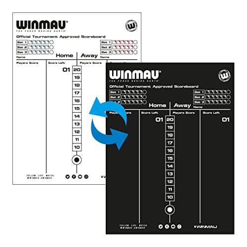 Winmau Dry Wipe Darts Scoreboard - Image 1