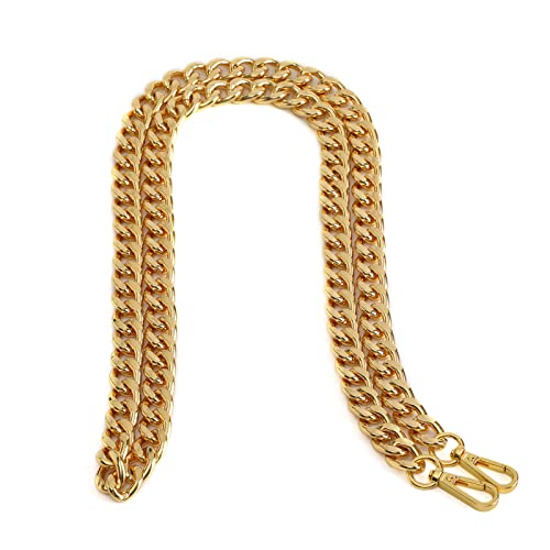 Xiazw Medium Size Fabulous Metal Shoulder Crossbody Purse Strap Replacement Bag Chain Accessories (Yellow Gold,48'') - Image 1