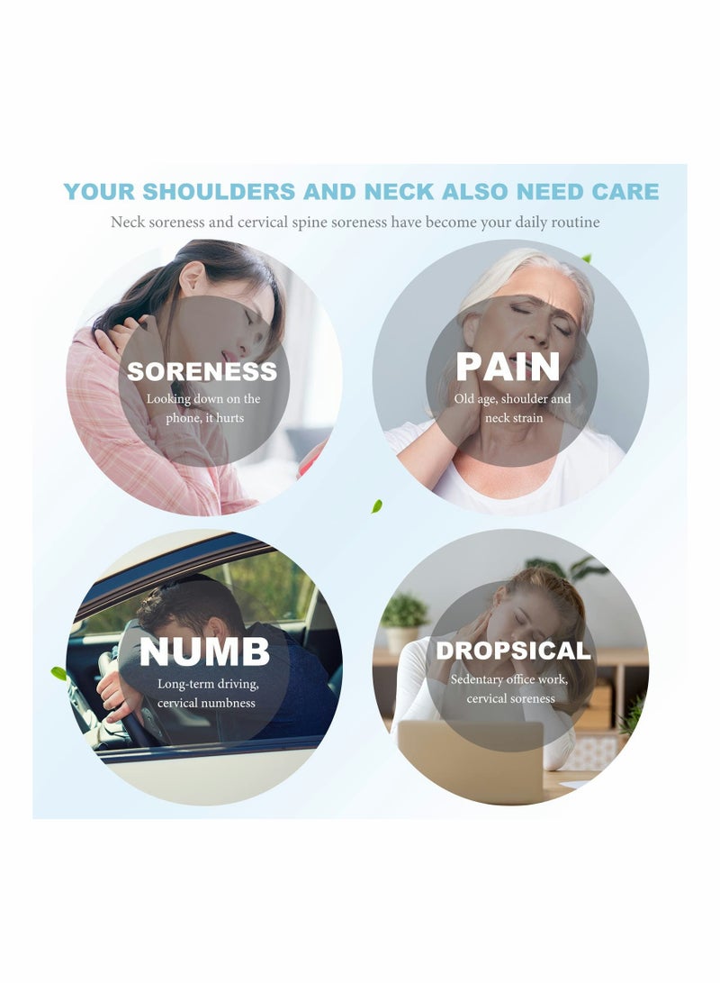 Generic Relaxing Blue Neck Massager for Stress Relief and Muscle Tension - Perfect for Home and Office Use  - Image 4