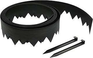 Easyflex EasyFlex Pound-in Landscape Edging with Bonus Anchoring Stakes, 4.5 in. Straight Top Plastic Garden Border, 20 Foot  - Image 1