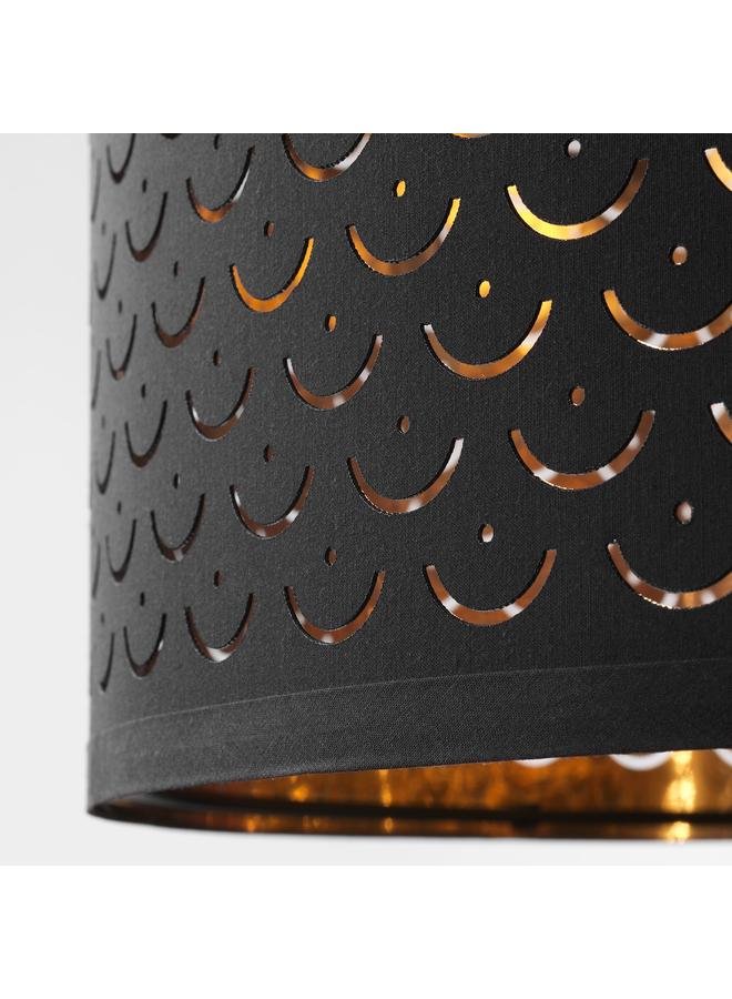 Zaboon Lamp Shade, Black/Brass-Colour, 44 Cm - Image 3