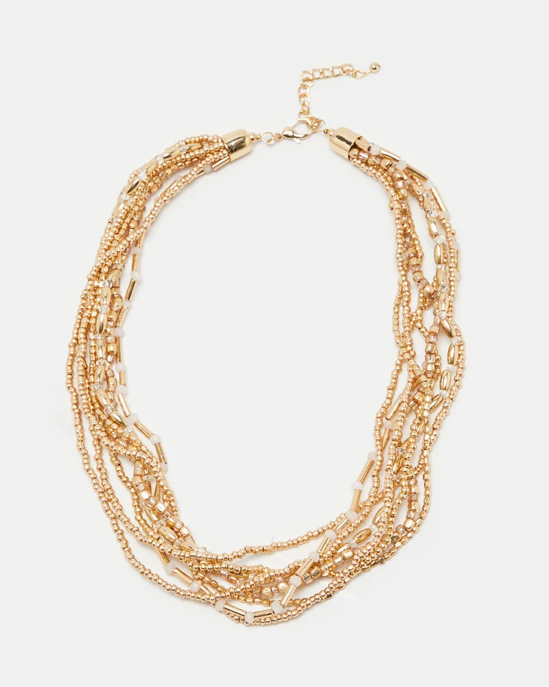 Redtag Women Gold Embellished Necklace