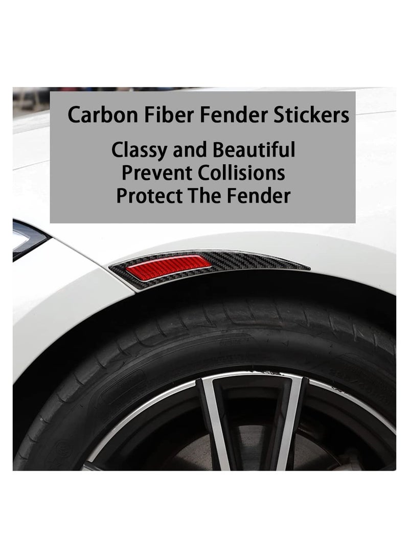 واقي حواف من ألياف الكربون ضد الخدوش - شريط ذاتي اللصق لحماية الشفة والعوازل، 2 قطعة من المطاط لتركيب بدون فقدان وحماية من التصادم. - Image 4