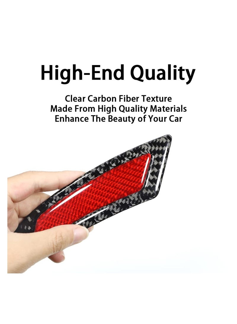 واقي حواف من ألياف الكربون ضد الخدوش - شريط ذاتي اللصق لحماية الشفة والعوازل، 2 قطعة من المطاط لتركيب بدون فقدان وحماية من التصادم. - Image 5