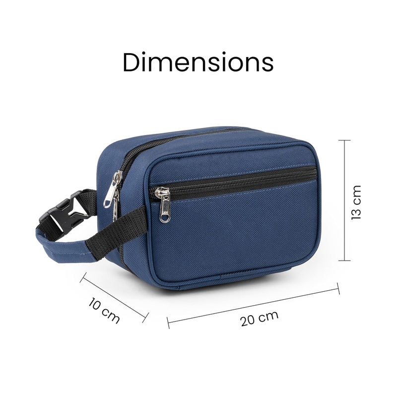 CRAFKEN Breastmilk Cooler Storage Bag, 100% Insulated Bag with 2 Ice Gel Pack with Cooler Fits 2 Bottles (125 Ml), Waterproof Breastmilk Warmer Bag for Travel, Work, Picnic (Sapphire Blue) - Image 3