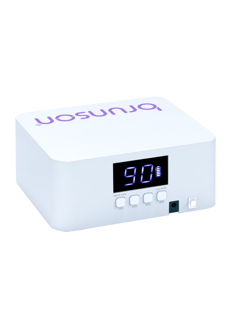 brunson UV Light for Gel Nail Polish Cordless LED Nail Lamp – Brunson Qube 60W UV-LED Nail Dryer, Rechargeable LED Nail Light with 36 Beads, Portable Gel UV LED Nail Lamp with 4 Timer Settings and LCD Display  - Image 1