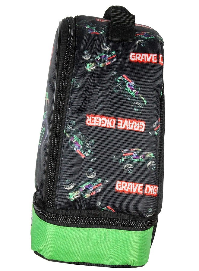 INTIMO Monster Jam Grave Digger Monster Truck Dual Compartment Lunch Bag Luch Box - Image 3