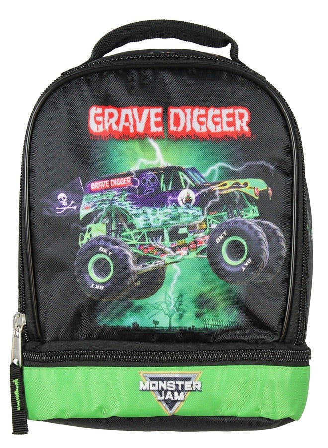 INTIMO Monster Jam Grave Digger Monster Truck Dual Compartment Lunch Bag Luch Box - Image 2
